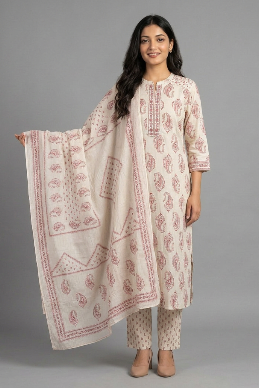 Pure Cotton Printed Suit Set
