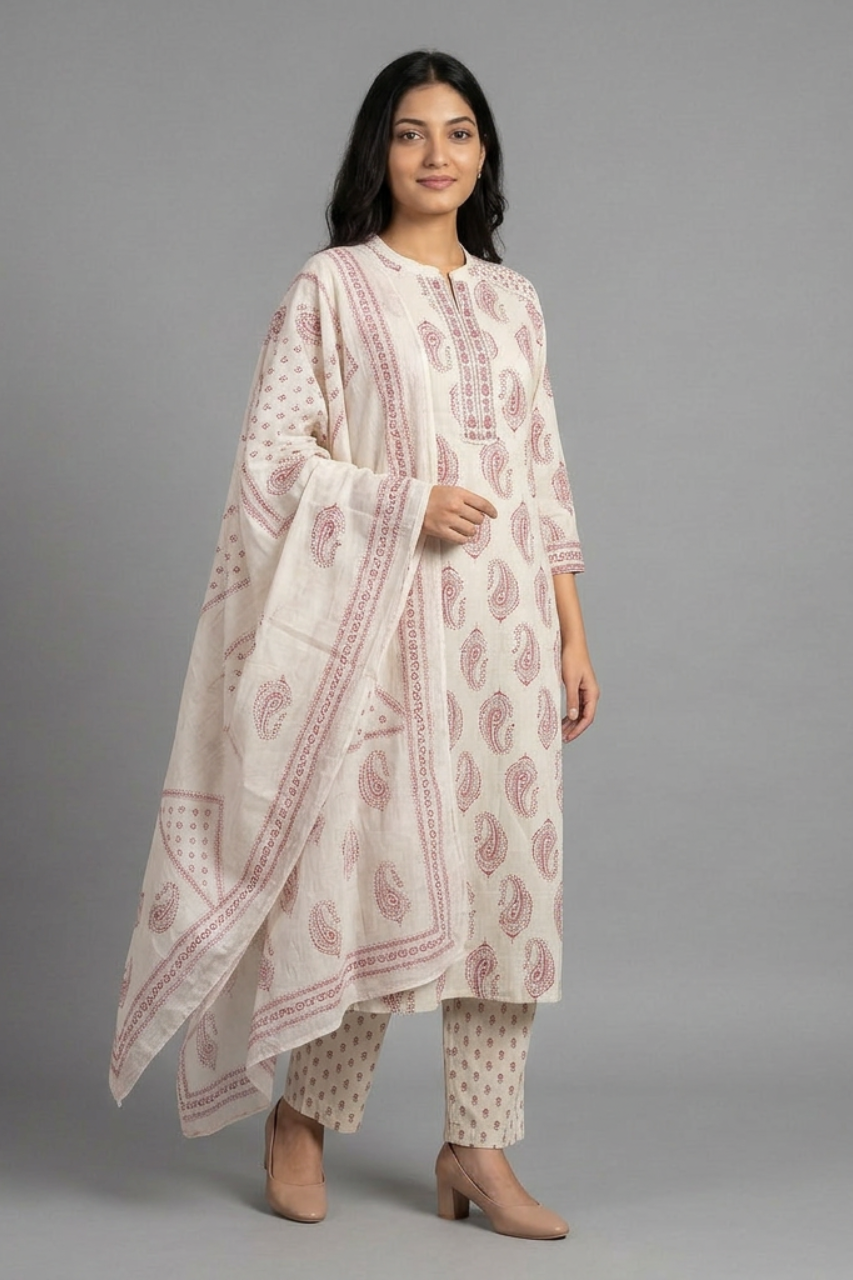 Pure Cotton Printed Suit Set