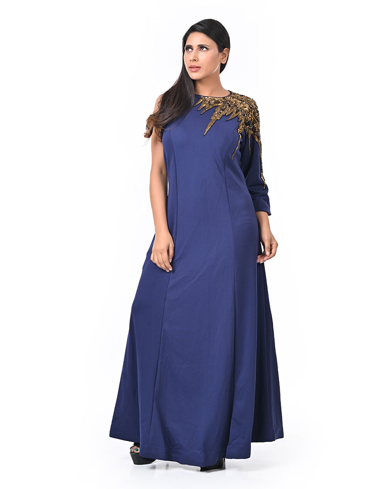 Navy Blue Sparkle Gown