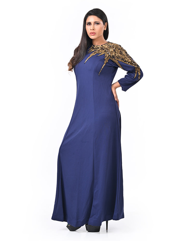 Navy Blue Sparkle Gown
