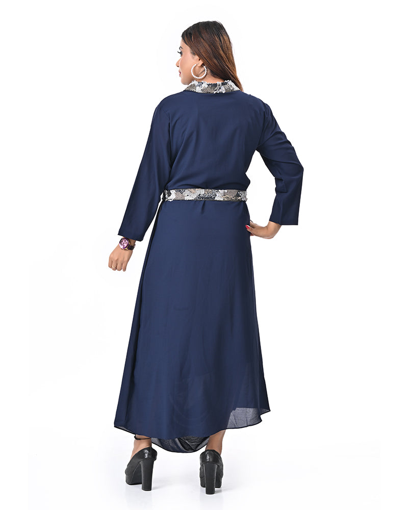 Navy Blue Luxe Dress
