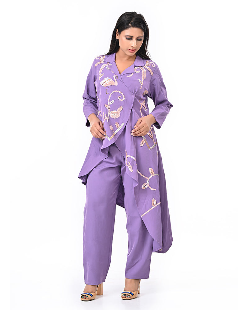 Violet Sparkle Coord Set
