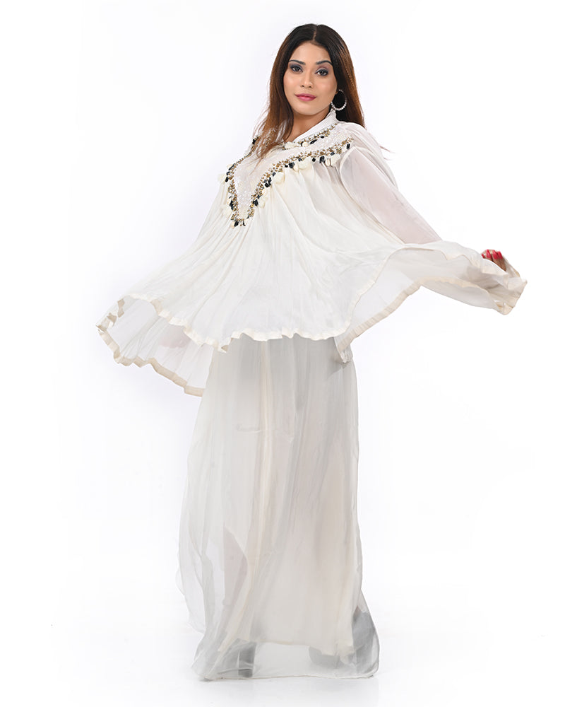 White Seashell Glam Dress