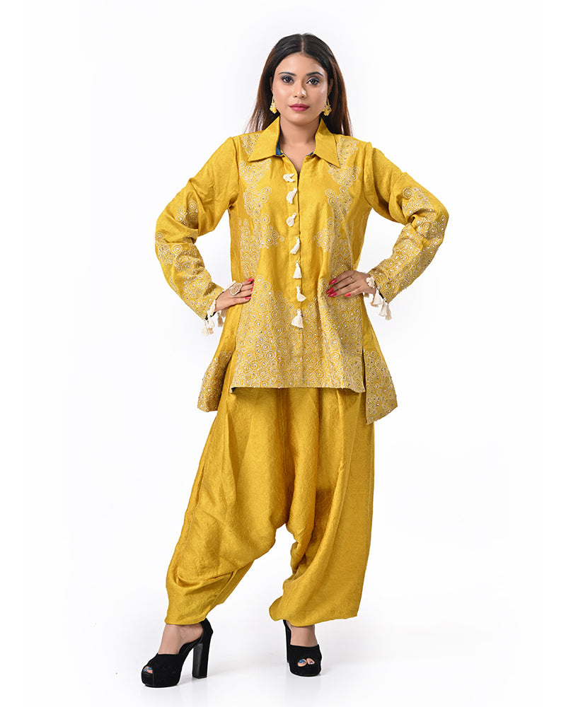 Mustard Zardosi Grace Set