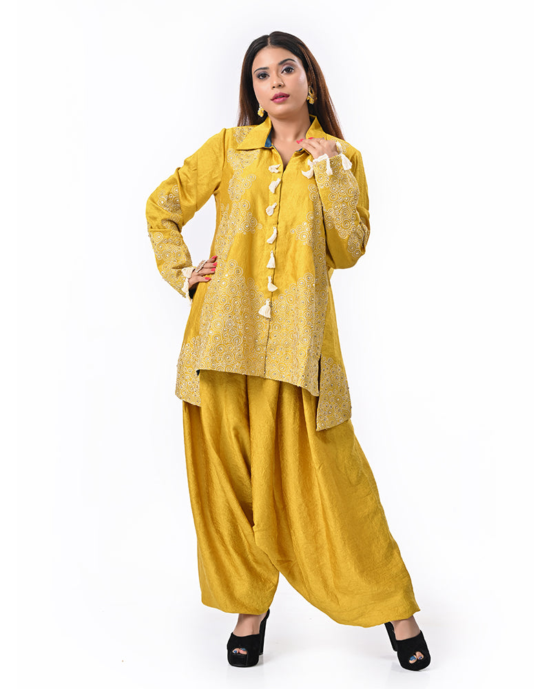 Mustard Zardosi Grace Set