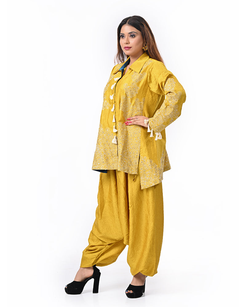 Mustard Zardosi Grace Set