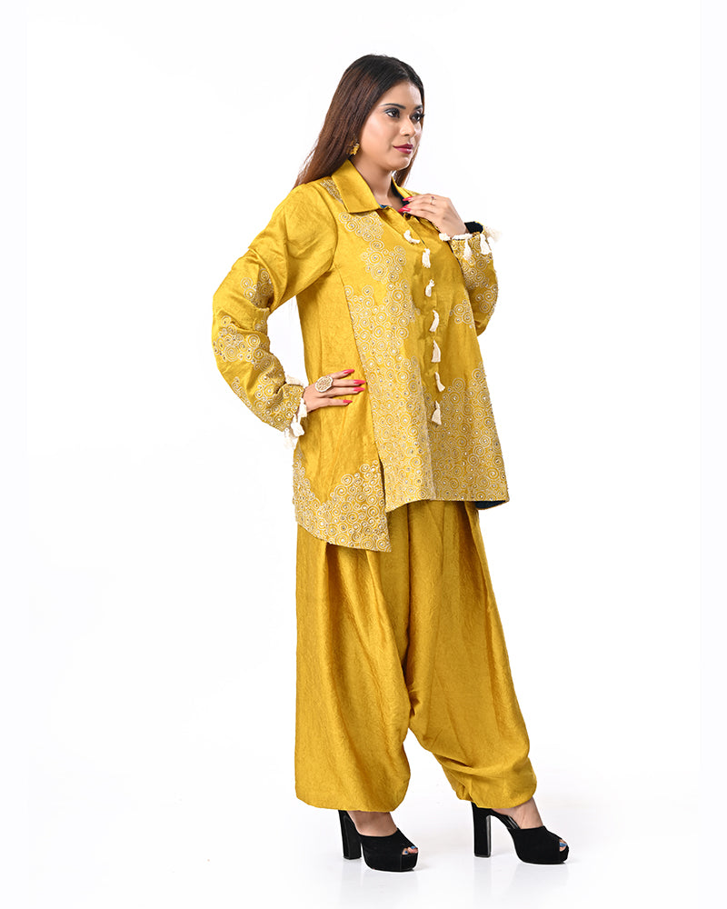 Mustard Zardosi Grace Set