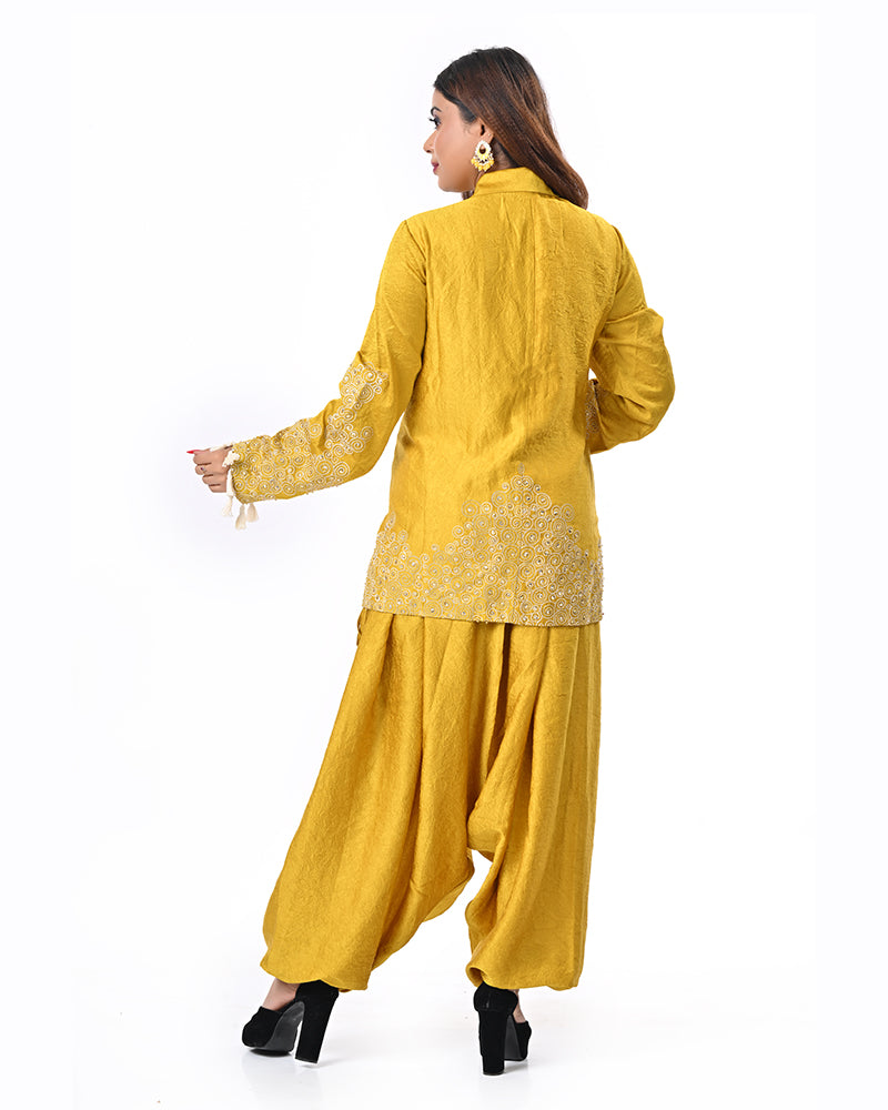 Mustard Zardosi Grace Set
