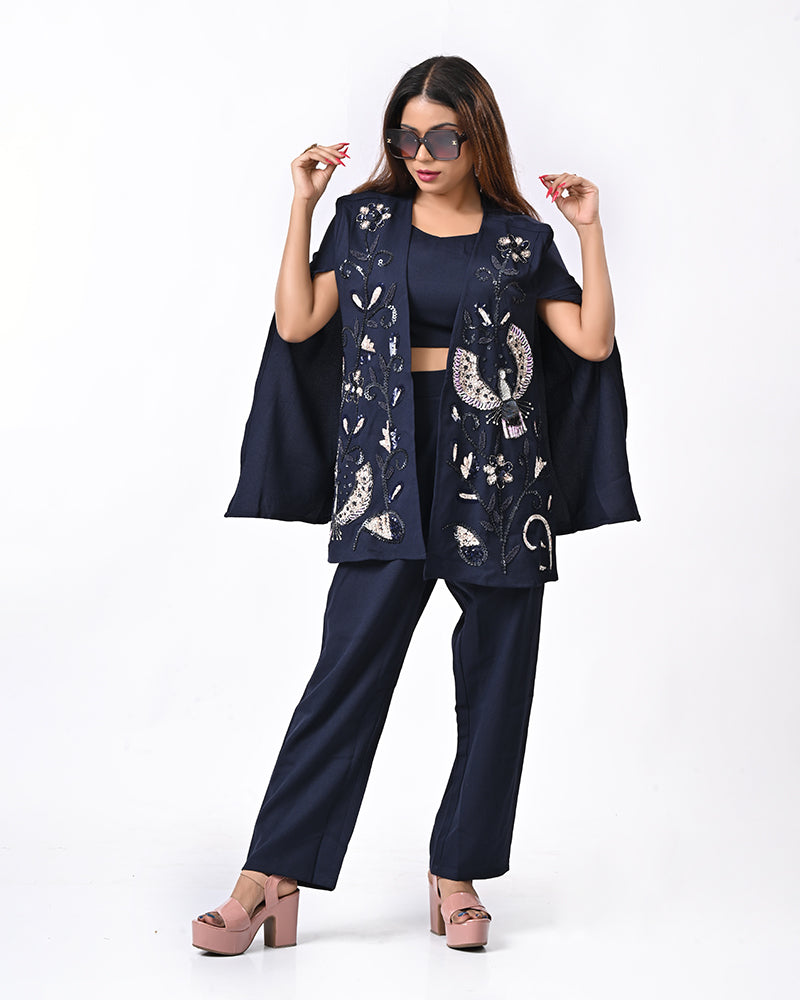 Dark Blue Starry Coord Set