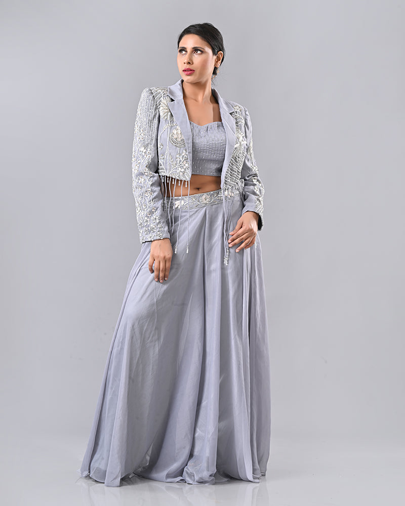 Gray Luxe Tassel Ensemble