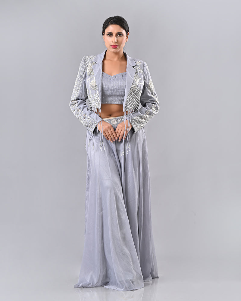 Gray Luxe Tassel Ensemble