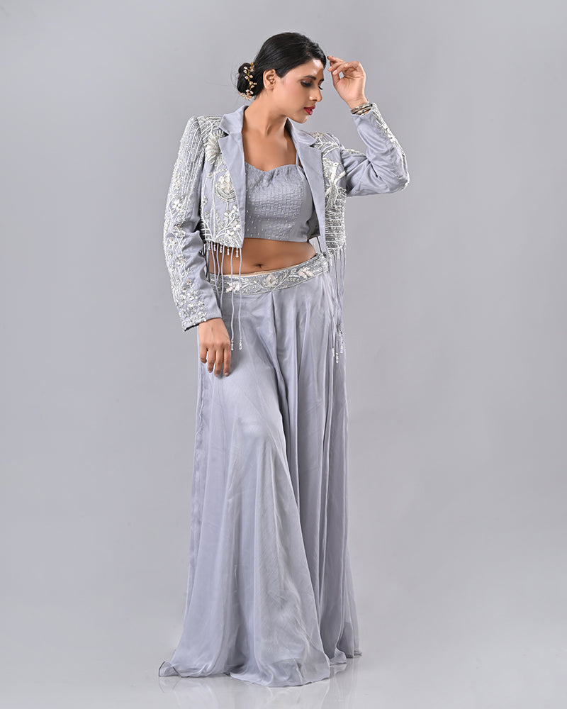 Gray Luxe Tassel Ensemble