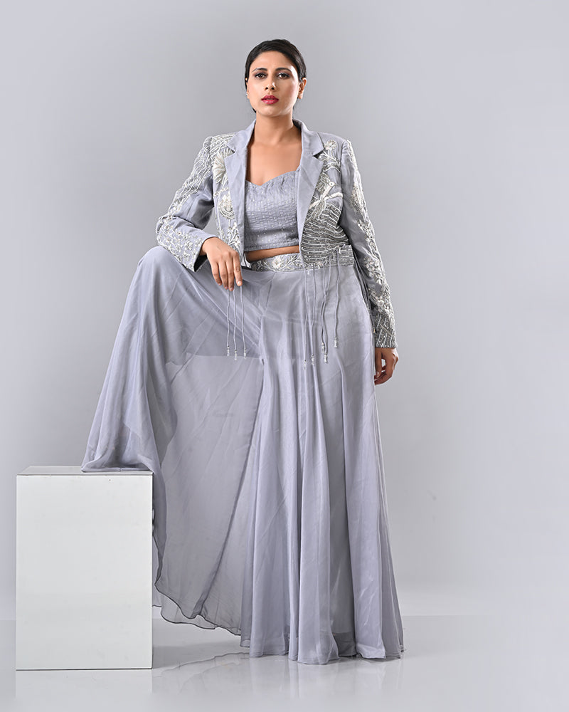 Gray Luxe Tassel Ensemble