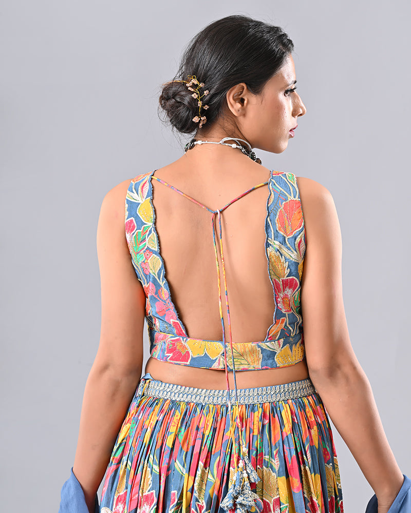 Multi-Colour Zardosi Luxe Lehenga