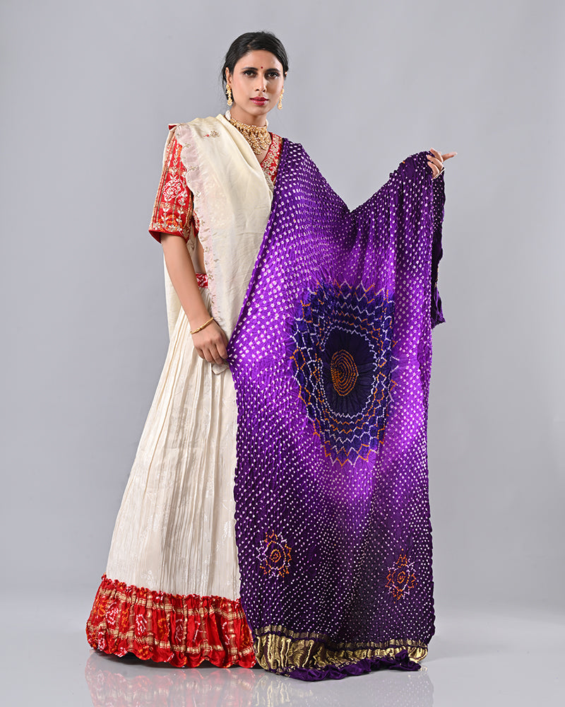 Blue Luxe Embroidered Dupatta