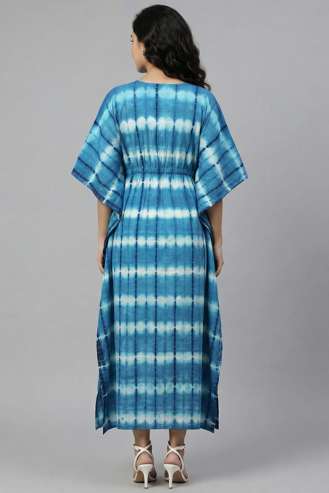 Blue Tie & Dye Pure Cotton Kaftan